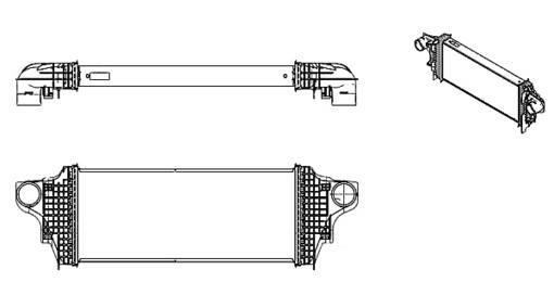 Mercedes Intercooler 1645001900 - Behr 376754611